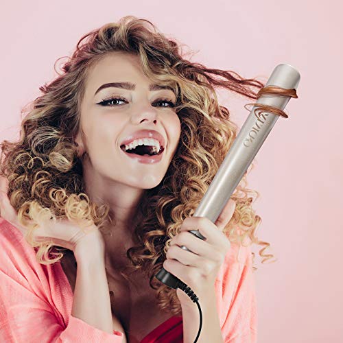 Flat Iron Hair Straightener, ATMOKO 2 in 1 Ceramic Tourmaline Flat Iron Straightener and Curler for All Hair Types, 15S Heats Up & Adjustable Temperature (250-450F)
