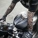 Temporary Fake Slip On Tattoo Arm Sleeve Cycling Basketball Sun Block Sleevelet for Men and Women (Unisex Dark Set, Pack of 5)