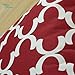 CaliTime Pack of 2 Soft Canvas Throw Pillow Covers Cases for Couch Sofa Home Decor Modern Quatrefoil Accent Geometric 18 X 18 Inches Burgundy