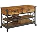 Better Homes Gardens Rustic Country Antiqued Black/Pine Panel TV Stand TVs up to 52