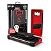 ZIZO Bolt Series for Samsung Galaxy S8 Plus Case Military Grade Drop Tested with Tempered Glass Screen Protector Holster Black RED