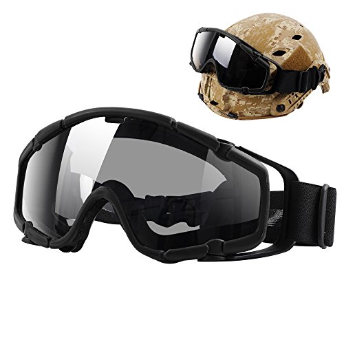 Buy TBFMA Helmet Goggles, Airsoft Ballistic AntiFog Goggles Safety
