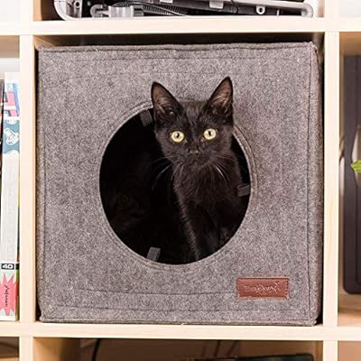 Thick Felt Cat Cave For Ikea Shelf Cat Bed With Pillow
