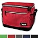 opux Insulated Lunch Box Men Women, Lunch Bag for Work School, Leakproof Soft Cooler Tote Adult, Large Lunch Pail Kids Boys Girls, Picnic Beach Food Bag with Shoulder Strap, Red
