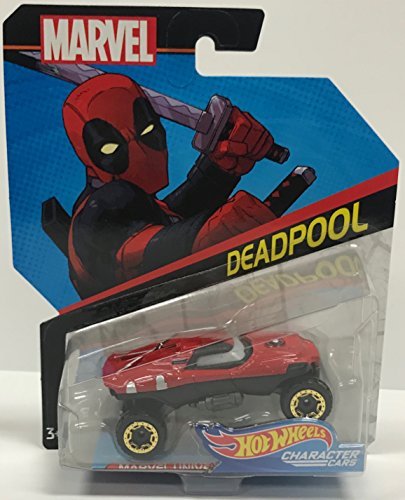 Hot Wheels Marvel Character Car Deadpool Die-Cast Vehicle