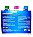 Original sodastream Three Pack 1 Liter Carbonating Bottles for Home - Lasts 2 years - Purple, Blue, and Green