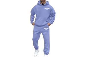 JIXIANG Mens Jogging Suits 2 Piece Set Men's Casual Tracksuit Hoodie Sweatsuit Sets Athletic Jogging Suits Running Sport Sets