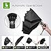 WSKY 12 Ribs Inverted Umbrella Windproof Automatic Folding Umbrella Auto Reverse Umbrella Black