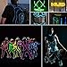 EL Wire, KOMAKE 9ft Neon Lights 7 Pack EL Wire Kit Neon Glowing Strobing Electroluminescent Wire for Halloween Christmas Party Decoration Home (Green, Blue, Red, Yellow, Purple, White, Pink) (7 Color)