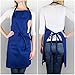 DII Everyday Basic Kitchen Collection, Chef Apron, Nautical Blue
