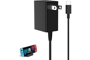 IWEHERET 39W USB-C Charger Compatible with Nintendo Switch,OLED, Lite, Dock, Switch 2 and Pro Controller 15V/2.6A Support TV Mode