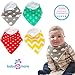 Unisex Baby Bandana Bibs Variety 4-Pack with Snaps, The Perfect Baby Shower Gift