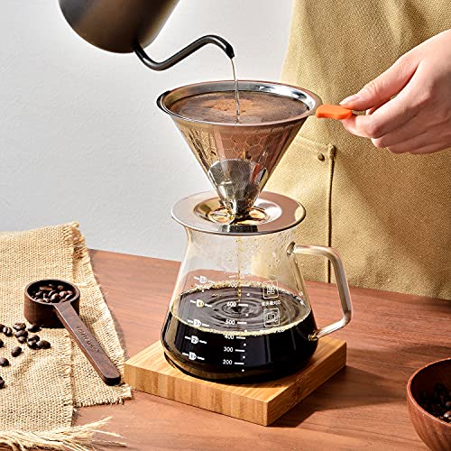 EPRANCE Pour Over Coffee Maker with Slow Drip Coffee Filter & 4 Cup