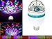 Lightahead® LA005 Rotating LED Strobe Bulb Multi changing Color Crystal Stage Light