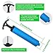 MINGRU Ball Pump for Basketball, Soccer, Volleyball, Rugby, Water Polo Ball & Other Inflatables Air Pump, Needles and Nozzles Included (3 Pack - Blue+Green+Orange, 8