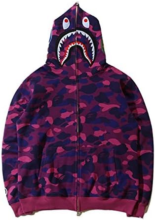 Ecollection@Men 3D Printed Camouflage Sweatshirt Full Zip Sweater Long Sleeve Hoodie