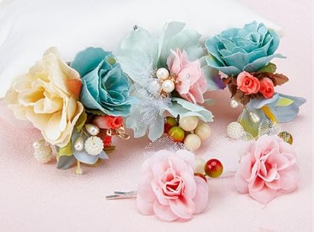 21年最新海外 かんざし 髪飾り 山茶花 ヘアピン Csjla Pe