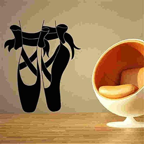 ZN E38 Wall Stickers Home decor Vinyl Decal Ballet Dancing Shoes Bows Classic Theater Girl Room Ballet Shoe Dance Sport Pointes