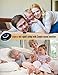 Sound Machine Baby with Night Light, Portable Baby White Noise Machine for Sleeping Travel/Office Privacy, 28 Non-Looping Soothing Nature Sounds/Lullaby/Fan/White Noise Maker for Kids/Adults -Black