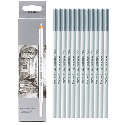 Buy Looneng White Pastel Pencils, Sketch Pencils for Artist Sketching