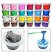 OVI Non Toxin Air Dry Creative Modeling Clay Bucket With Assorted Colors Ultra Light Molding Magic Clay Gray