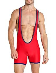 DLSMDOUS Men's Wrestling Singlets Sleeveless