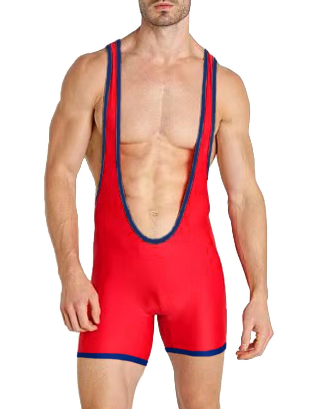 DLSMDOUS Men's Wrestling Singlets Sleeveless