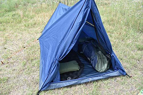 River Country Products Trekker Tent 1V, Lightweight One Person Backpacking Tent with Vestibule - Blue - Thumbnail 4