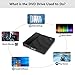 USB 3.0 External DVD Drive,Valoin Touch Control CD DVD Burner Superdrive Portable DVD Player for PC Laptop Desktop MacBook Windows XP/Win 7/Win 8/Vista/Linux/Mac OS