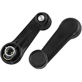 RLB-HILON 1Pair Window Crank Handle Compatible with Toyota Models | for 4Runner Camry Corolla Tacoma Tundra Yaris Sienna and More Vehicles, Black Color