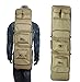 Airsson Tactical Rifle Shotgun AR15 AK47 Pistol Gun Case Cover Soft Double Bag Backpack Fishing Storage with Shoulder Strap Magazine Pouch Nylon (Tan, 48