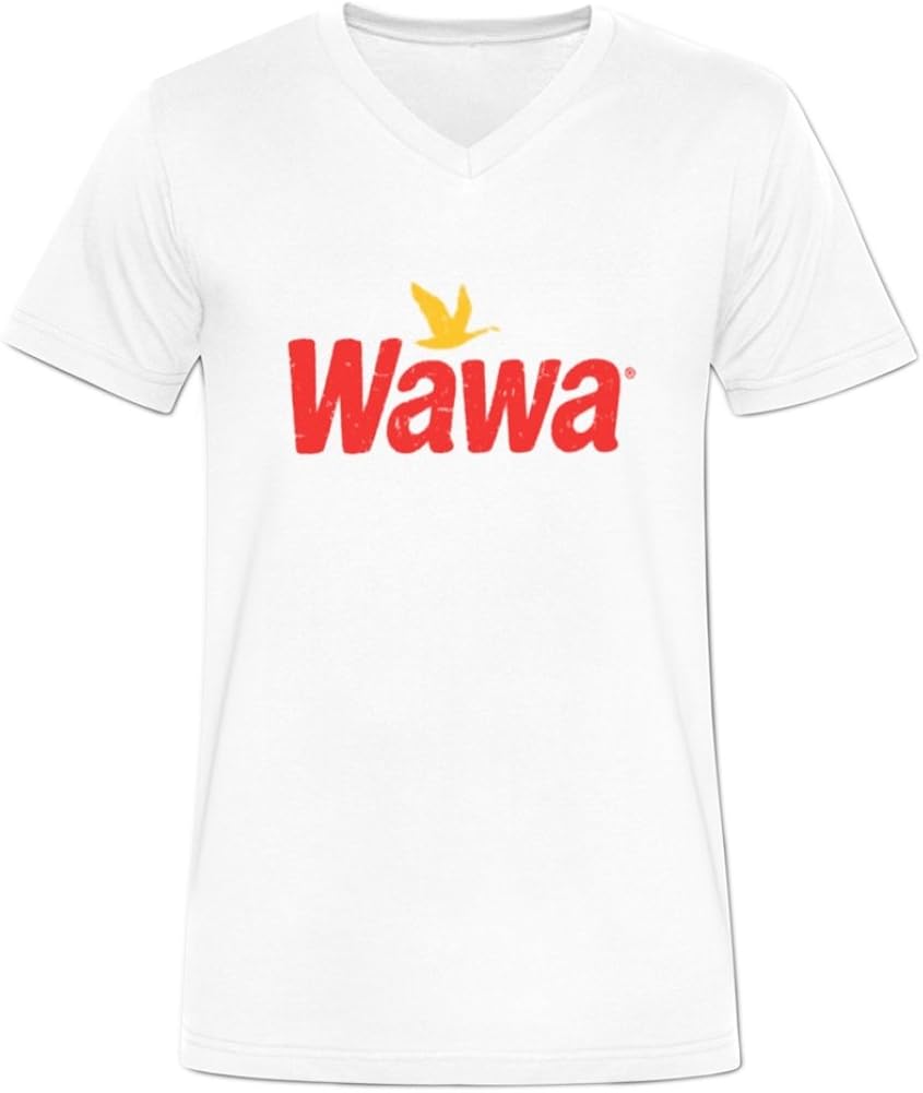 Amazon.com: Mens Wawa Foodmarket V-Neck Cotton T-shirt XXL White: Clothing