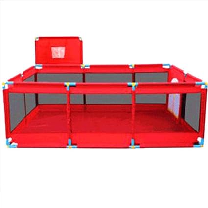 Amazon ベビーゲート 赤ちゃんフェンスオックスフォード布幼児安全遊び場ゲートベビーサークルマットレス屋内遊び場保護キッズアクティビティセンター 含まれていないボールとマット ベビーサークル プレイヤード ベビー マタニティ 通販