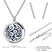 Aromatherapy Essential Oil Diffuser Necklace Locket Pendant Jewelry with 316L Surgical Steel 24