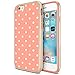 iPhone 6S Case, Maxboost [Vibrance Designer Series] Optimal Protective Case Cover for iPhone 6 / iPhone 6S (4.7 Inch) with Gold Frame - Pink-A-Dot