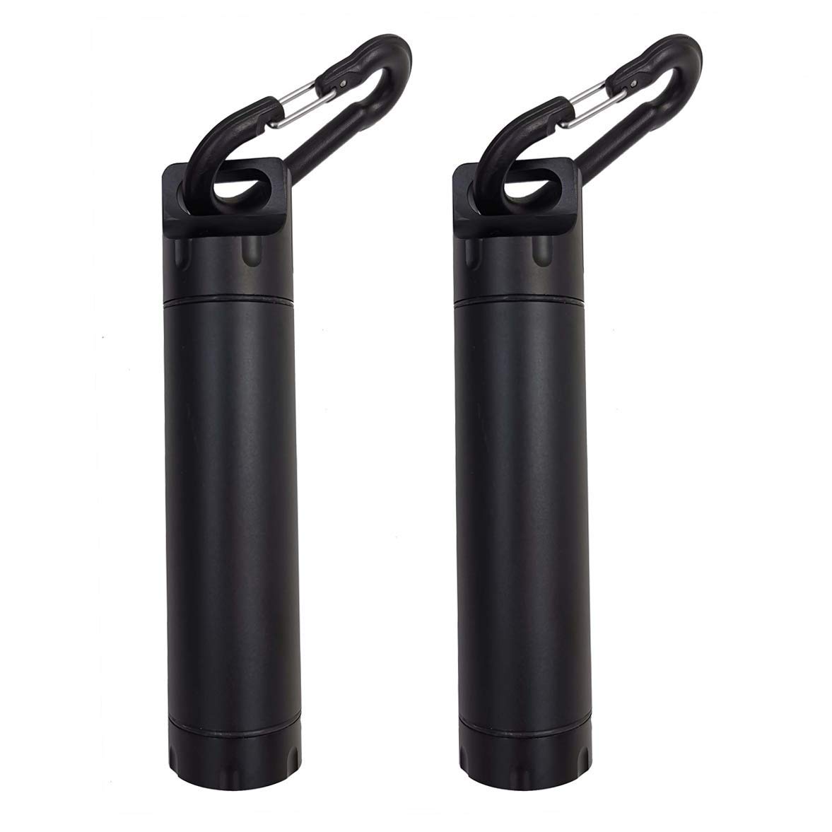 Waterproof Match Case for Outdoor Survival - Metal Airtight EDC Accessory Container for Money Holder Travel Pill Dry Storage Camping Essentials Tool - Black