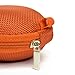 Case Star Earphone handsfree headset HARD EVA Case For Yurbuds Ironman INSPIRE Woman Earphones - Clamshell/MESH Style with Zipper Enclosure, Inner Pocket, and Durable Exterior + Silver Climbing Carabiner With Case star cellphone bag (EVA Earphone Case-Orange)