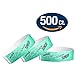 500 WristCo Sunday Aqua Tyvek Wristbands for Events - ¾” x 10” - Waterproof Recyclable Comfortable Tear Resistant Paper Bracelets Wrist Bands for Concerts Festivals Admission Party Tours