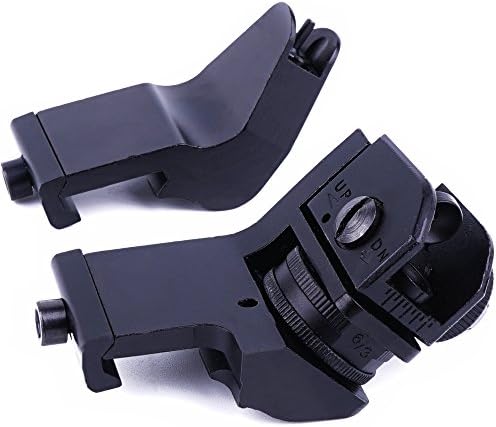 ATOP VALUE 45 Degree Offset Backup Iron Sights for AR Style Rifles Picatinny Mount