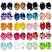 WillingTee 20 Colors Baby Girl Headbands Big 6 Inch Boutique Grosgrain Ribbon Hair Bows Big Baby Girls Bows Headbands for Baby Girls Infants Toddler Kids Teens and Children