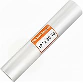 Nicunom Water Soluble Stabilizer for Embroidery Topping Film, 12" x 30 Yd roll Wash Away Water Soluble Embroidery Stabilizer and Topping for Machine Embroidery and Hand Sewing