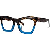 VOOGLAM Stylish Rectangle Blue Light Blocking Glasses for Women Anti Eyestrain Dry Eyes Eyewear Sienna