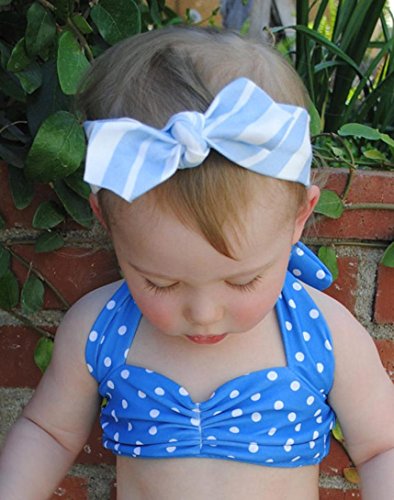 Leegor 3Pcs Baby Swimsuit, Infant Girls Swimwear Straps Dot Swimsuit Bathing Bikini Set Outfits
