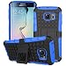 Galaxy S6 Case, Grenade Grip Rugged Skin Hard Case Cover Kick Stand for Samsung Galaxy S6 At&t, Verizon, T-mobile, Sprint (Blue)