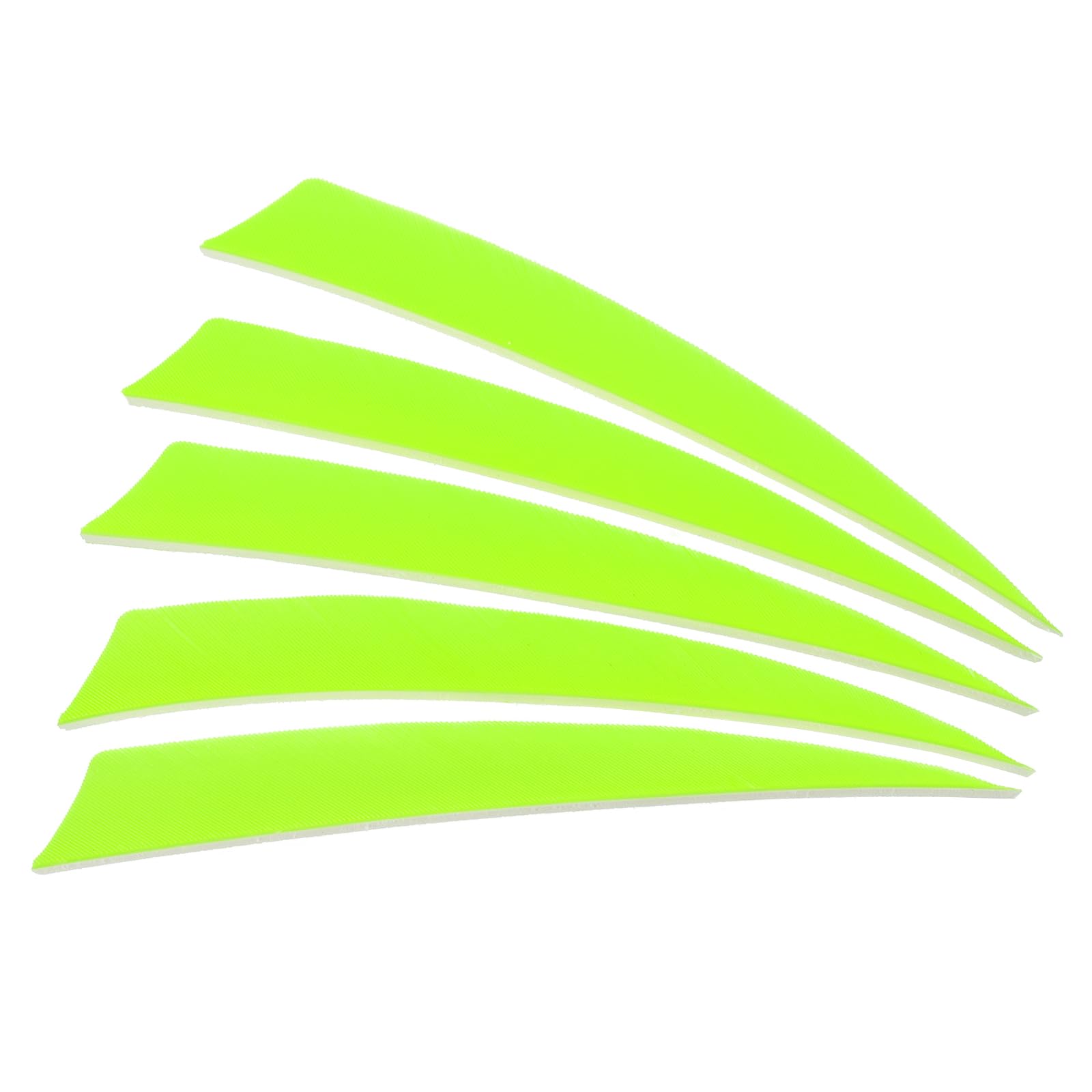 PATIKIL Arrows Vanes 50 Pack 5 Inch Arrow Turkey Feather Fletch Left Wing Fletching Fluorescent Green for DIY Target Shooting