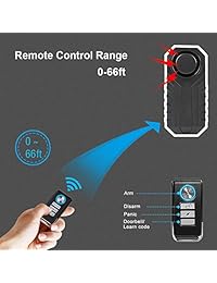 wsdcam Wireless Control Remoto para puerta y ventana alarmas de seguridad antirrobo con 2 controles remotos