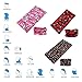 Wide Headbands Headwear Head Wrap Sport Sweatband for Men and Women,Workout,Yoga,12-in-1 12PCS/9PCS/6PCS Multifunction Magic Scarf