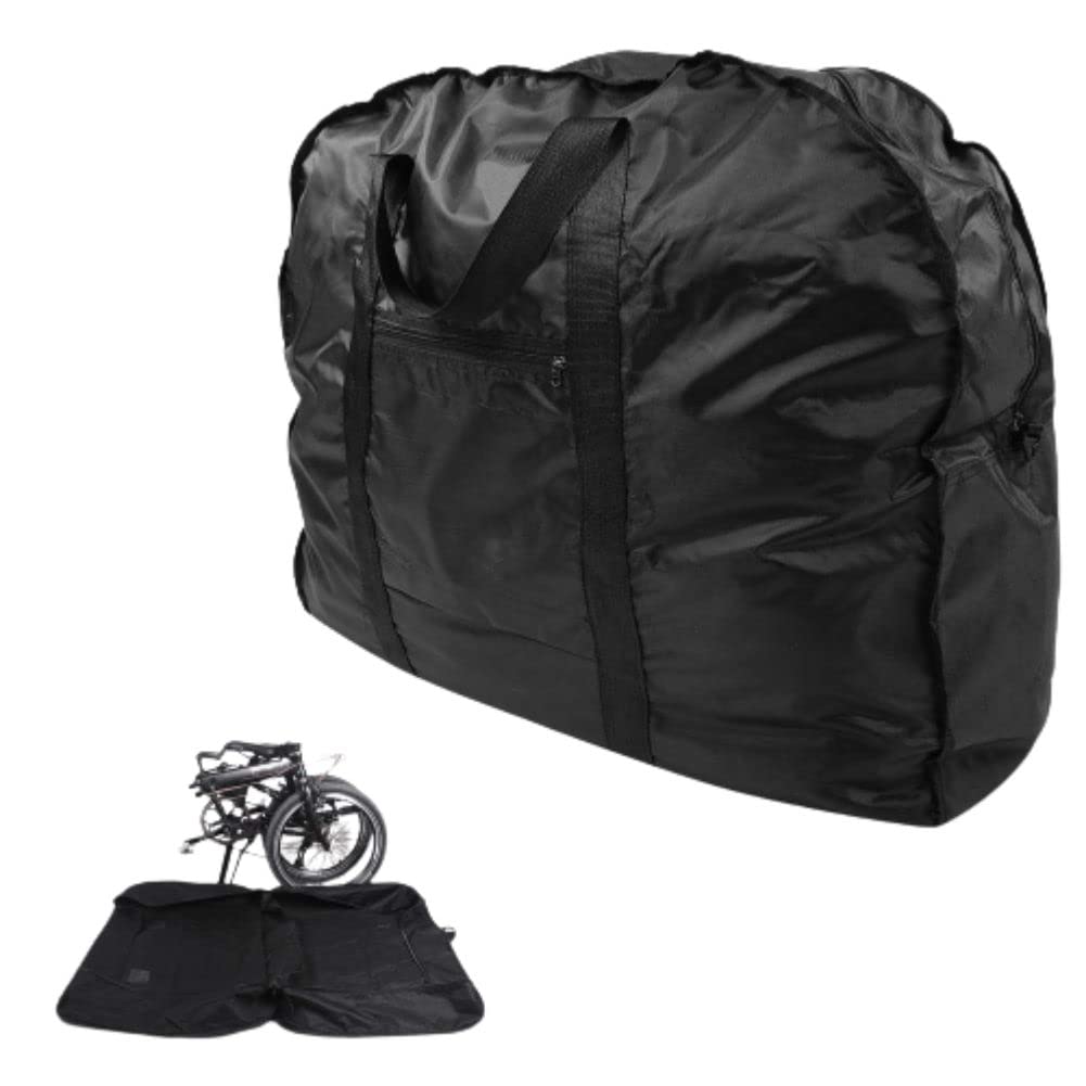 Ejoyous Folding Bike Carry Bag for 14-20 Inch Portable Bike Luggage Thick Transport Storage Case With Carrying Handle Outdoors Bike Travel Bag, for Cars Train Air Travel Shipping