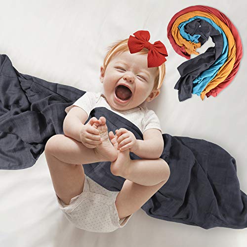 AKK BABY Muslin Baby Swaddle Blankets, Receiving Baby Blanket for