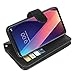 Harryshell LG V30 Case, LG V30 Plus Case, Luxury 12 Card Slots Shockproof Kickstand PU Leather Wallet Flip Protective Case Cover Wrist Strap for LG V35 / V35 ThinQ/LG V30 Plus / V30S ThinQ (Black)